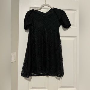 Black lace dress
